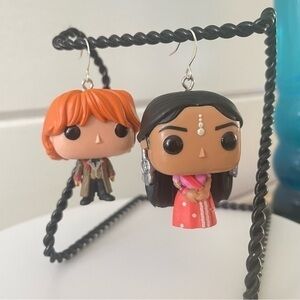 2/$29 Handmade Pop Vinyl Earring Ron Padma  Fandom Harry Potter Halloween Fandom